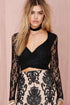 Sexy Tiger Mist Dream Escape Lace Crop Top